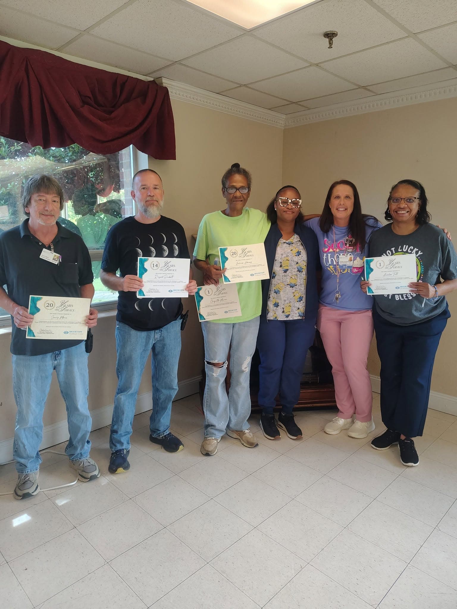 The Brookview team and residents together